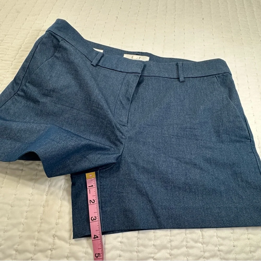 LOFT The Riviera Shorts in Refine Denim High Waist in Blue - Picture 7 of 15
